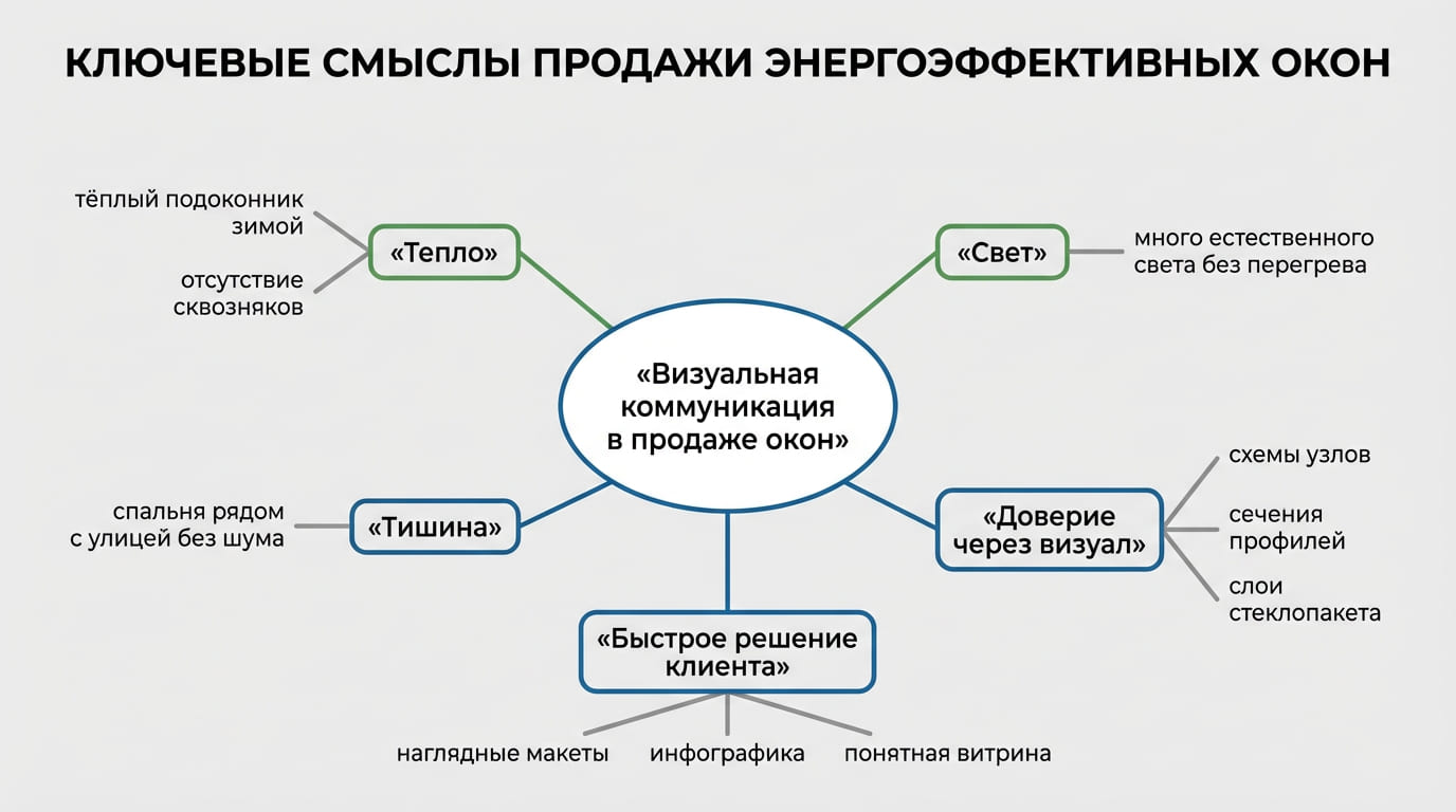 ключевые смыслы продажи энергоэффективных окон